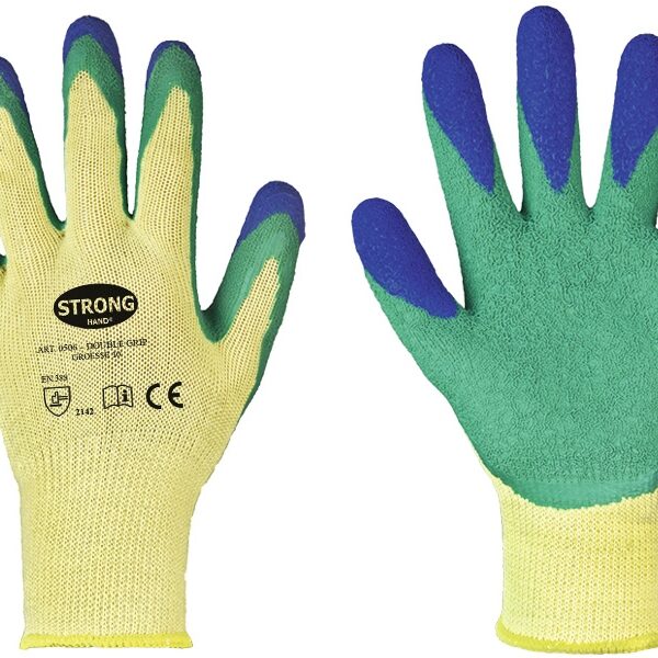 Stronghand Double Grip Resistant latex-coated working gloves Size 8