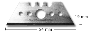 Mure & Peyrot 152.6 Straight blade with large hole 54 mm