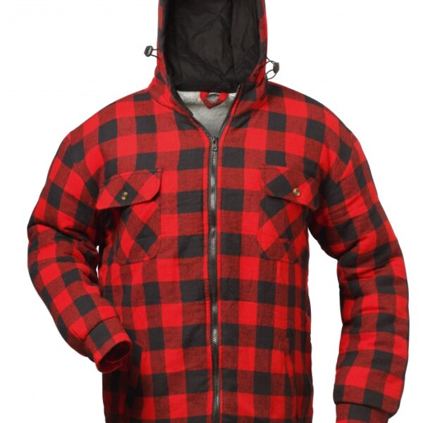 Craftland 1766 OREGON Thermo jacket with hood red/black