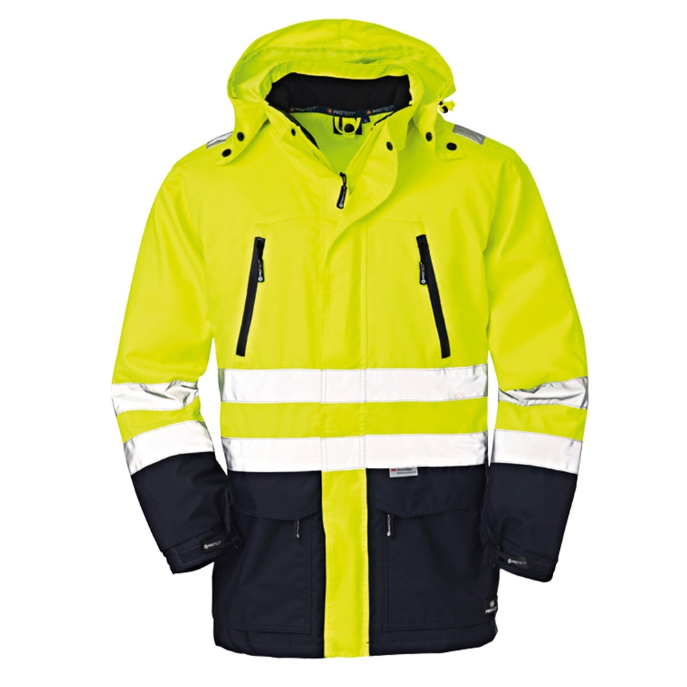 4Protect® 3405 Detroit Hign visibility jacket Luminescent yellow