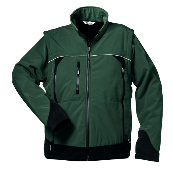 Elysee 20007 SIGMA Softshell jacket with removable sleeves green
