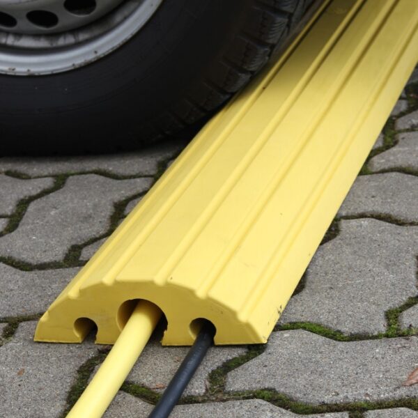 Crash Stop 20010 Traffic cable bridge / protector, yellow, 1500 mm