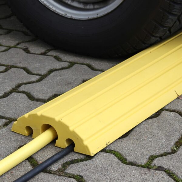 Crash Stop 20012 Traffic cable bridge / protector, yellow, 1200 mm
