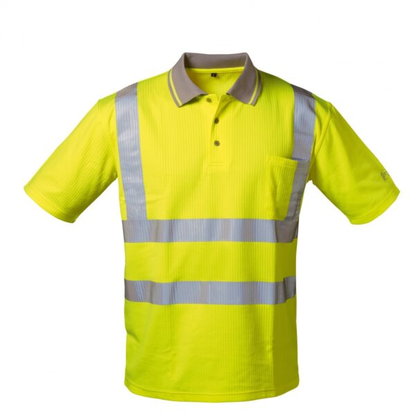 Safestyle 22721 High-Vis UV Protection Polo-Shirt Yellow EN 20471 cat2