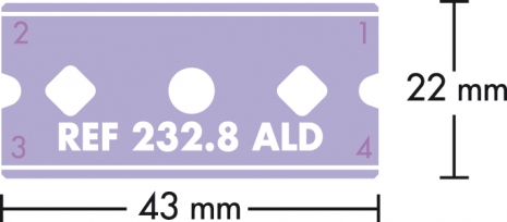 Mure et Peyrot 235.8 VIOLETTE - Plastic blades