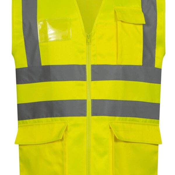 Safestyle 23515 MALTE High-Vis Vest with zipper yellow S-4XL