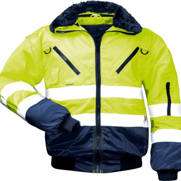 High visibility bomber jacket 4-in-1 class 3 S-4XL, Norway 23648