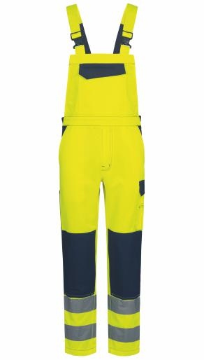 Safestyle 23724 BORNA High visibility dungarees yellow/navy class 2