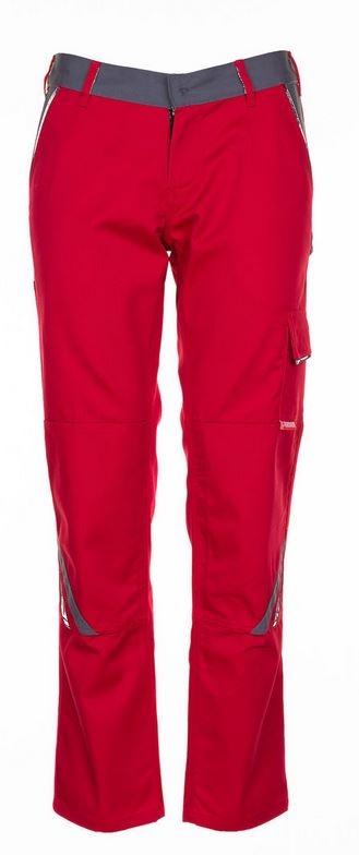 Planam 2391 HIGHLINE Women´s work trousers Red/slate/black Size 52
