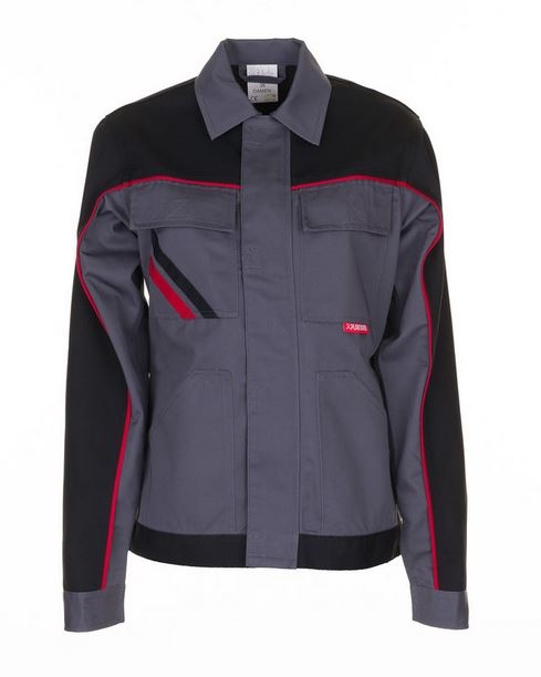 Planam 2319 HIGHLINE Women´s jacket slate/black/red