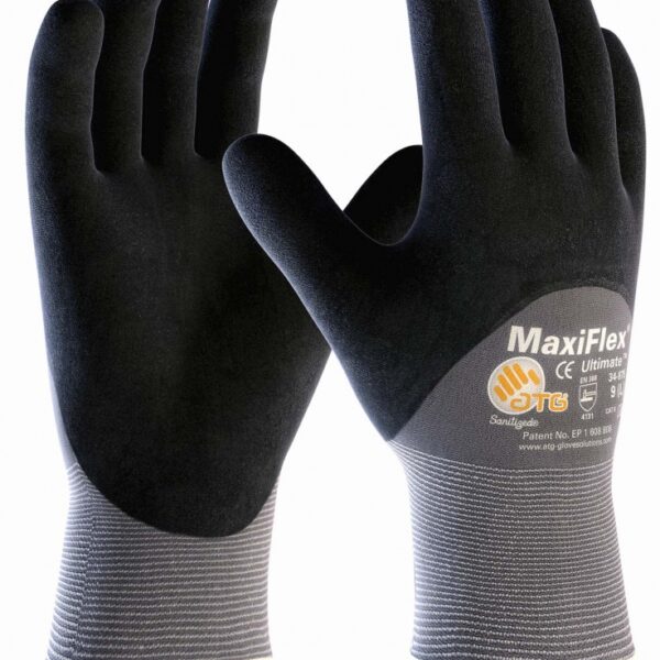 ATG Maxiflex 34-875 Ultimate 3/4 Knuckles Protecting Working Gloves