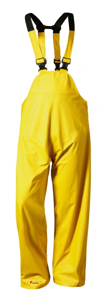 Norway 26414 HALMSTAD breathable PU rain dungarees Yellow