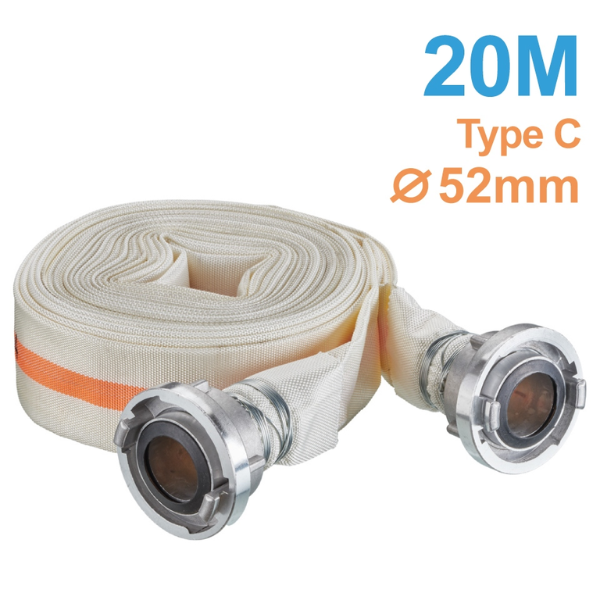 F-6836 C/52mm Industrial hose with fittings 15 meters