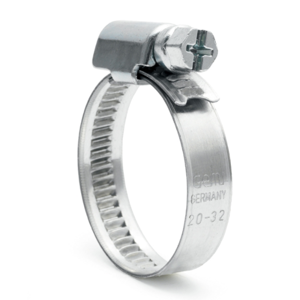 W2 Hose clamp width 12mm, Clamping range 16-60mm