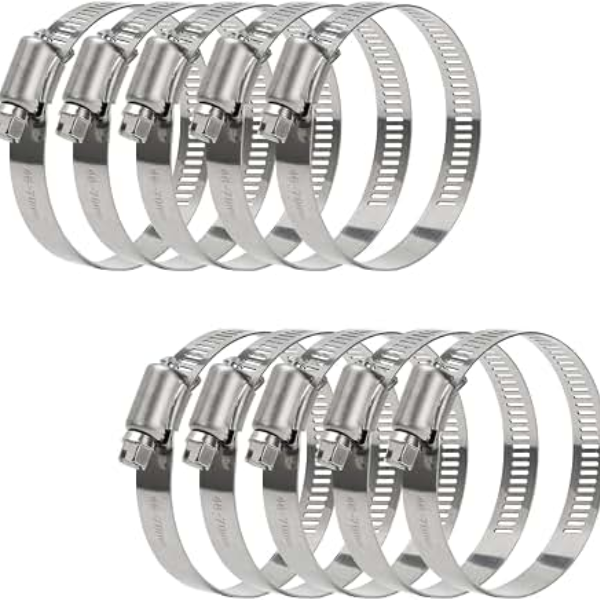 W2 Hose clamp width 9mm, Clamping range 8-27 mm