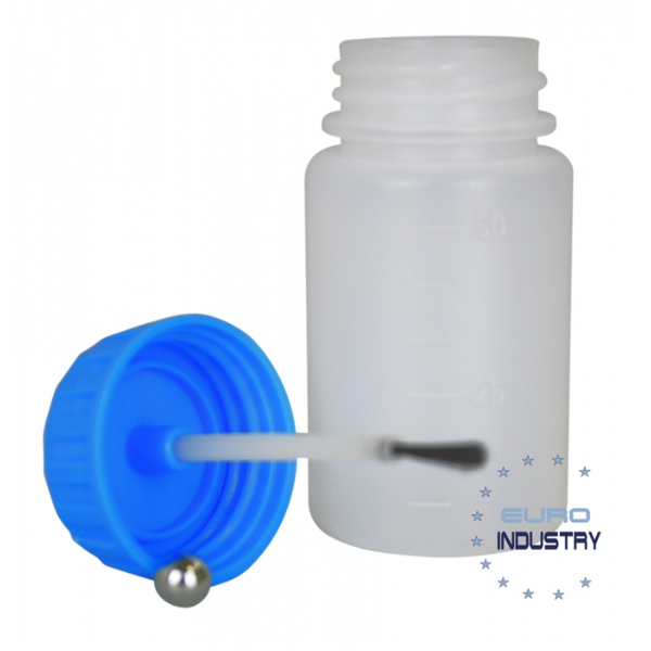 Empty pencil bottle with brush and ball for touch up paint 50 ml