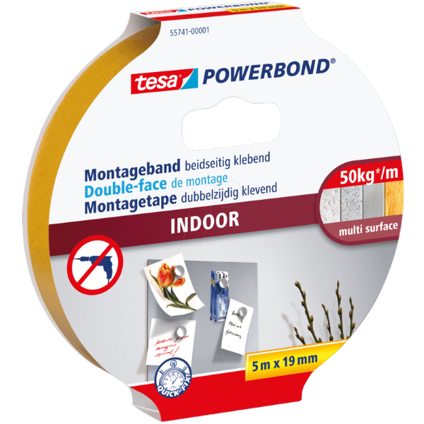 TESA 55741 - Double-sided tape - 19 mm x 5 m
