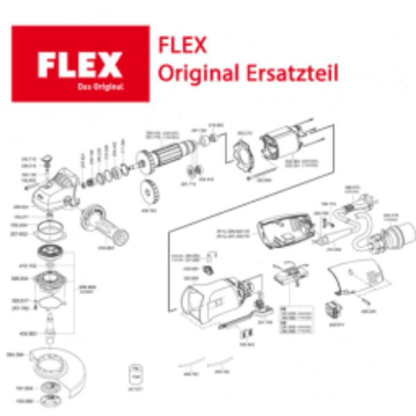 Flex 223.190 pinion MZ 0,9 x 7 R 600 Original FLEX spare part