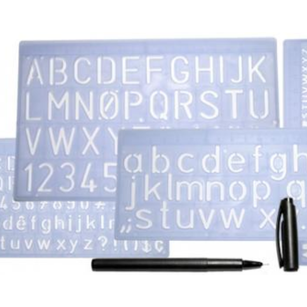 Stencils in Plastic for the VIBROGRAV 480