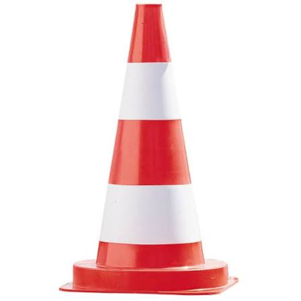 F-8119 traffic guidance cone red and white 32 cm