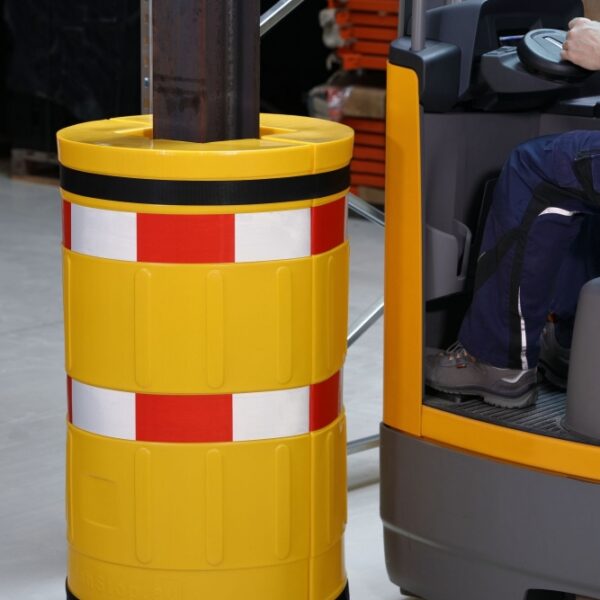 Crash Stop 30130 Column protection, polyethylene, yellow, 26x26cm