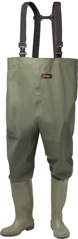 Premium Fishing Chest Waders with PVC boots 40-47, Norway 37110