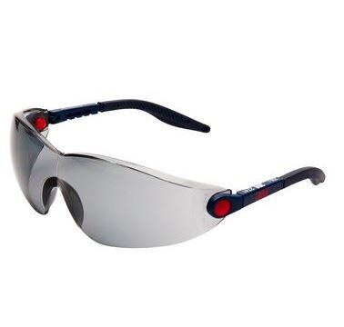 3m 2741 Light safety glasses grey shaded with blue frame EN166