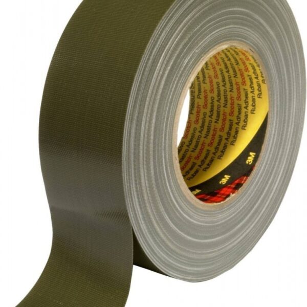 3M 389 Extra heavy duty waterproof cloth tape olive 50mm x 50m