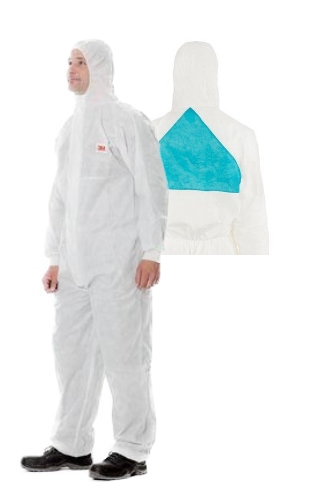 3M 4520 Breathable Chemical Protection Coverall white, cat3 Type 5/6
