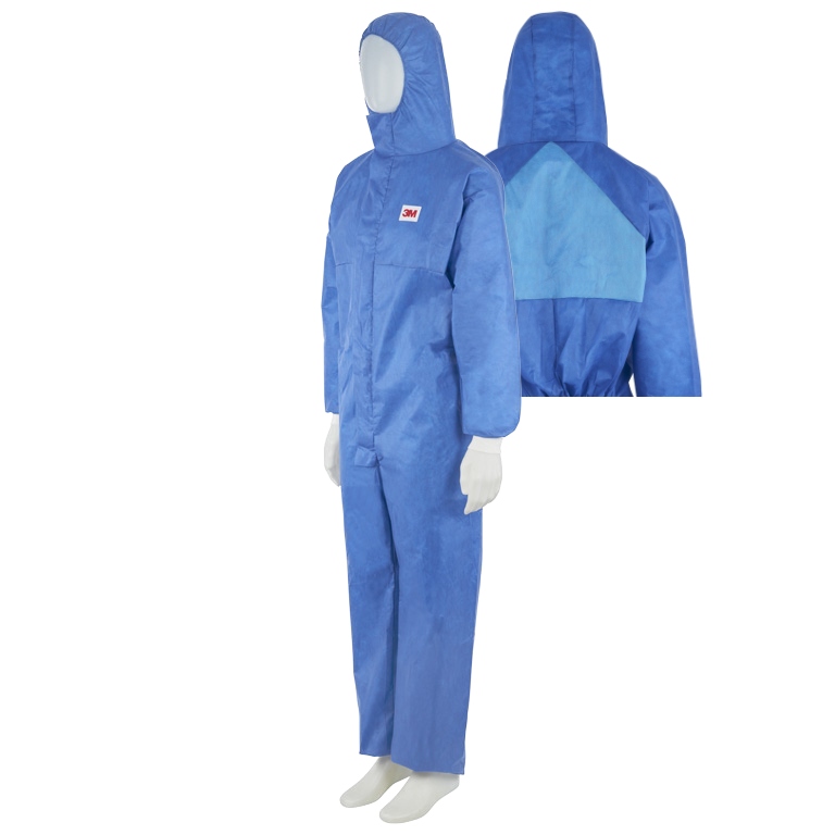 3M 4532+ Protective coverall hooded paint suit blue cat 3 type 5+6