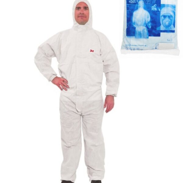 3M 4532+ Protective coverall breathable white Cat. III, Type 5/6