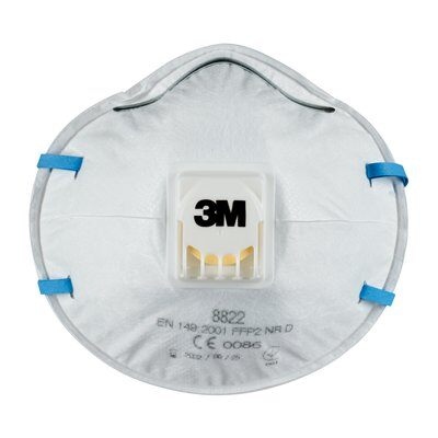 3M Respiratory protection dust mask 8822 with Cool-Flow valve FFP2 NR