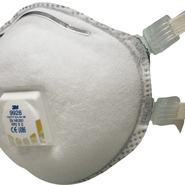 3M 9928 Hand Sanding respirator with ventil cool-flow FFP2