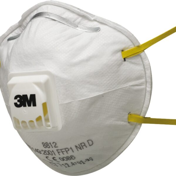 3M 8812 Hand Sanding respirator with ventil cool-flow FFP1 NR D
