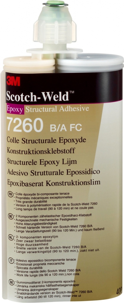 3M Scotch-Weld 7260 FC Two part epoxy structural adhesive 400ml
