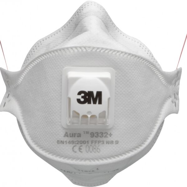 3m 9332+ Aura Respirator protective mask with Cool Flow FFP3 NR D