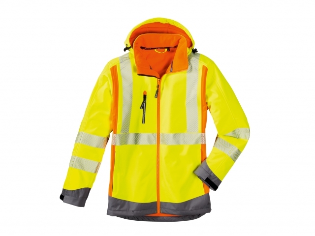 4Protect 3475 HOUSTON High visibility softshell jacket yellow XS - 6XL
