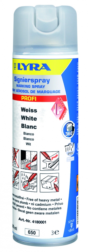Lyra 4180 PROFI construction site marking spray 500 ml