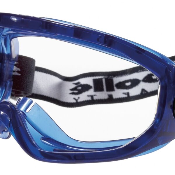 Bollé BLAST Full view safety glasses blue EN166 PC clear AS AF