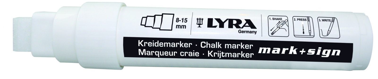 Lyra 4420001 Chalk marker for blackboard 8-15mm