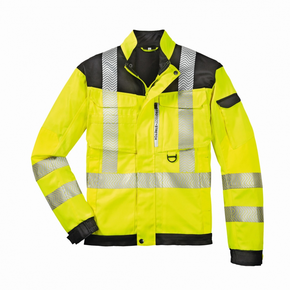 4PROTECT® 3816 KENTUCKY High visibility jacket yellow grey XS-6XL