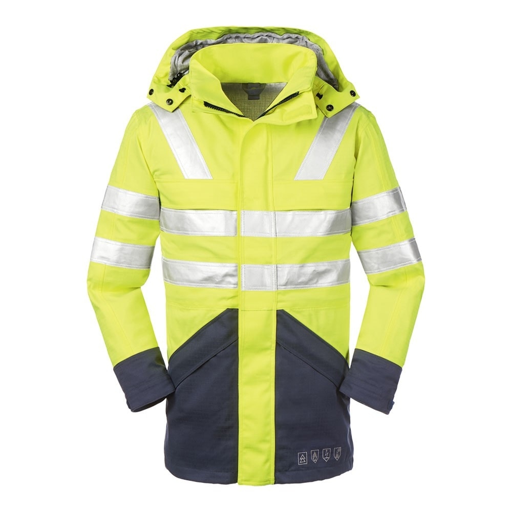 4Protect 3510 EDMONTON High visibility multinorm parka yellow/navy