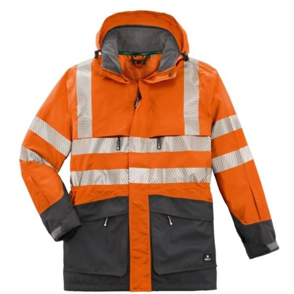 4Protect 3410 TAMPA High visibility parka EN20471+A1 orange black