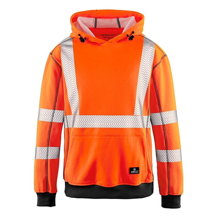 Workwear Hi-Vis Hoodie orange XS-6XL, 4Protect PORTLAND