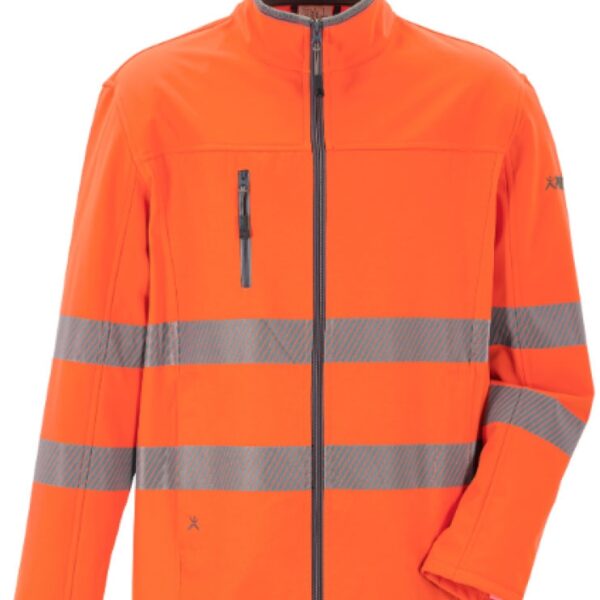 Men’s High Visibility Hybrid Jacket orange, Planam Norit 5900