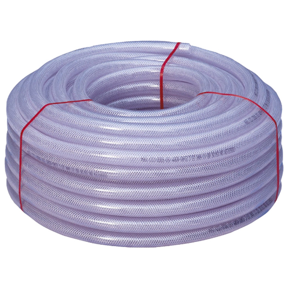 F-6300 Reinforced PVC hose transparent 15 bar, Ø 9mm, 50m