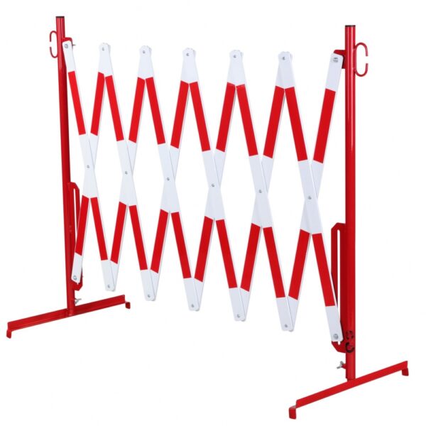 CRASH STOP 70-20 Expandng barrier, red-white, 4000 mm