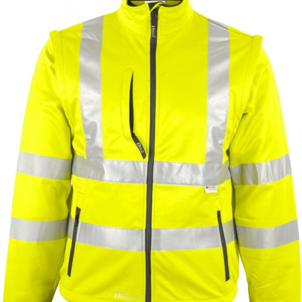 Prevent® 8060G High visibility Softshell jacket yellow  S-5XL