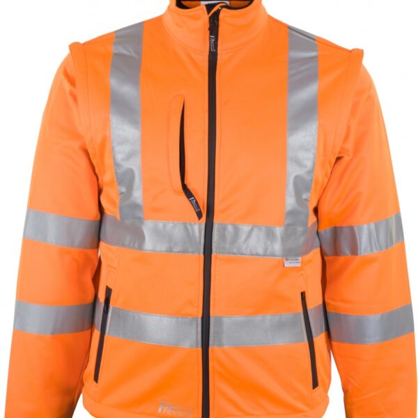 Prevent® 8060 High visibility Softshell jacket orange EN20471, Class