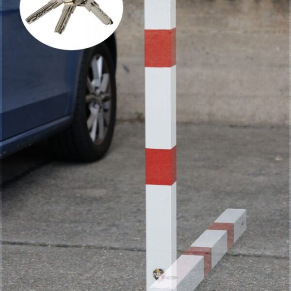 CRASH STOP 90-30 Foldable parking post, base plate, square